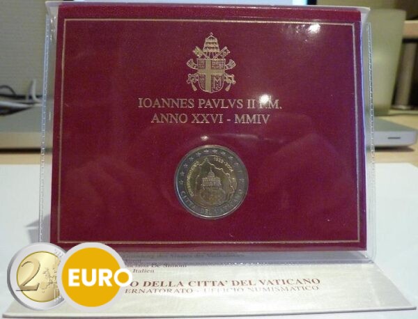 2 euros Vaticano 2004 - 75 años Ciudad del Vaticano BU FDC