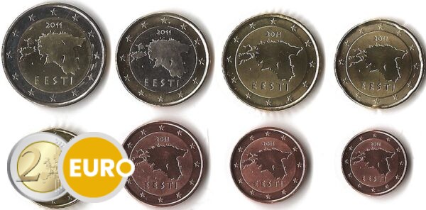 Euro set UNC Estonia 2011