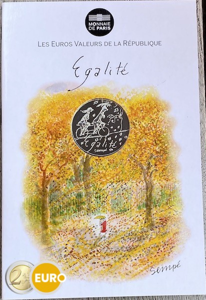 10 Euro Frankreich 2014 - Gleichheit Herbst UNZ in Coincard