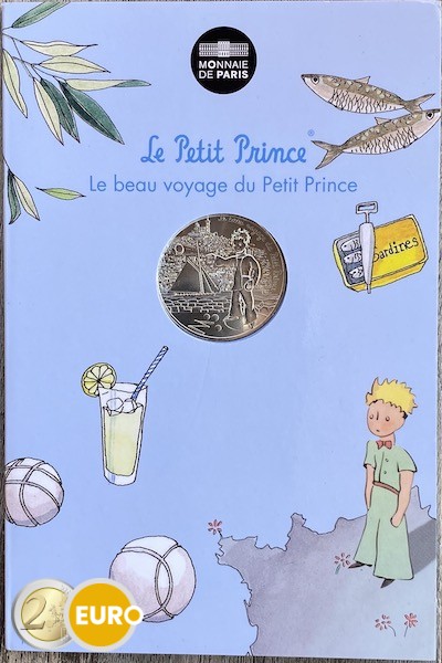 10 euros Francia 2016 - El Principito Petanca Marsella en coincard