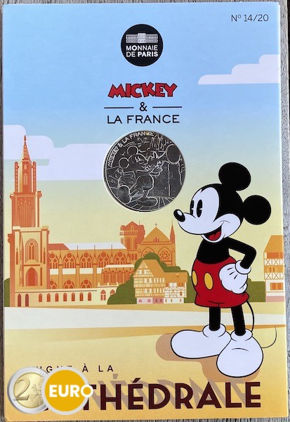 10 euros Francia 2018 - Mickey Fuga a la Catedral - en coincard