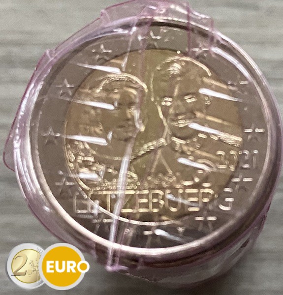 25 x 2 euro Luxemburg 2021 - 40 jaar huwelijk Henri
