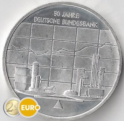 10 euros Alemania 2007 - J 50 años Bundesbank BU FDC