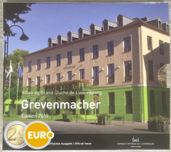 Euro set BU FDC Luxemburg 2019 Grevenmacher + 2 euro Charlotte