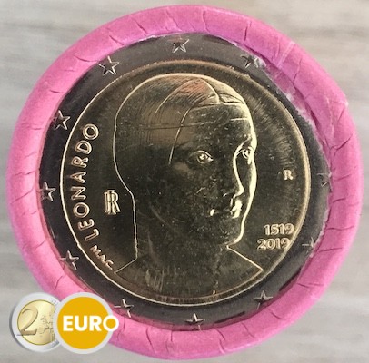 Rollo 2 euros Italia 2019 - Leonardo da Vinci - Edición limitada