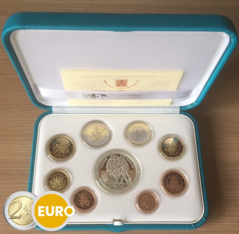 Serie de euro BE Proof Vaticano 2019 + 20 euros plata