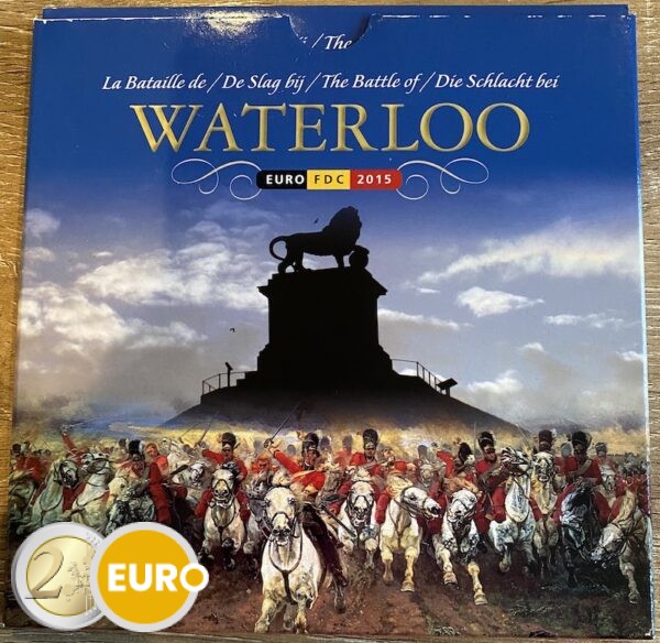 Serie de euro BU FDC Bélgica 2015 Batalla de Waterloo