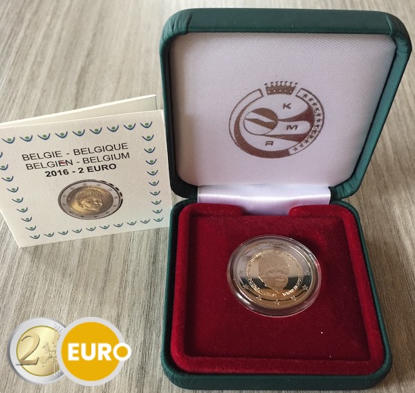 2 euros Bélgica 2016 - Child Focus BE Proof