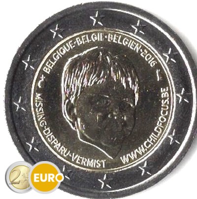 2 euros Bélgica 2016 - Child Focus UNC