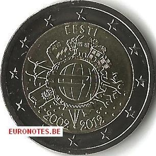 Estonia 2012 - 2 euro 10 years euro UNC