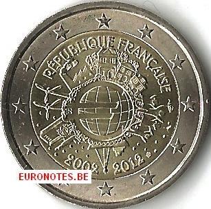 France 2012 - 2 euro 10 years euro UNC