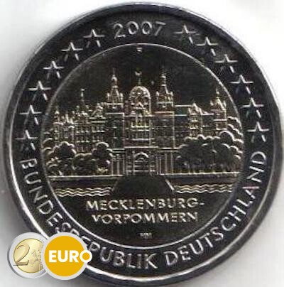 Alemania 2007 - 2 euros F Mecklemburgo-Pomerania Occidental UNC