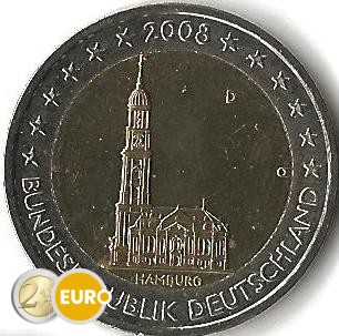 2 euros Alemania 2008 - D Hamburgo UNC