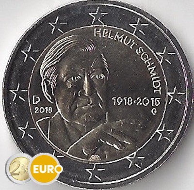 2 euros Alemania 2018 - G Helmut Schmidt UNC