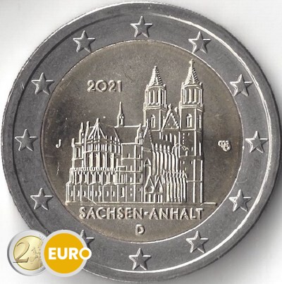2 Euro Deutschland 2021 - J Sachsen-Anhalt UNZ