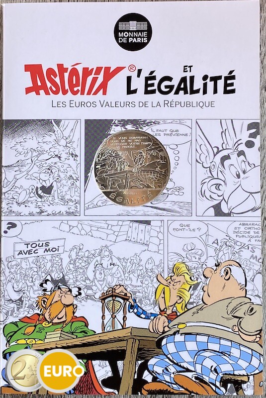 10 euro France 2015 - Asterix égalité Caesar's Gift - in coincard