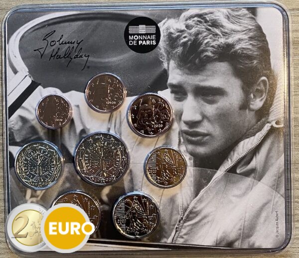 Serie de euro BU FDC Francia 2020 Miniset Johnny Hallyday Coche