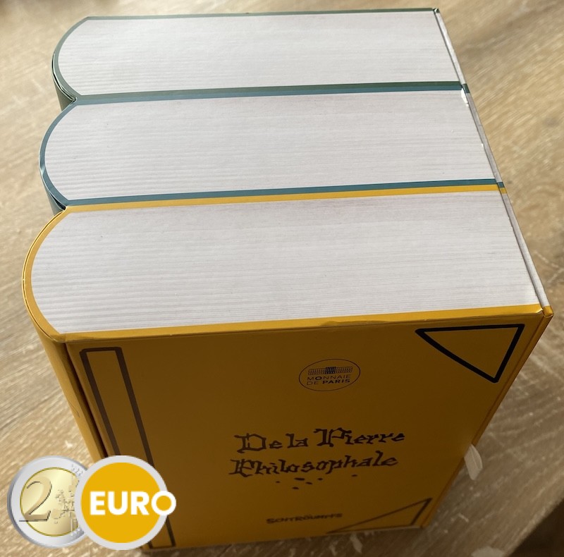 20 x 10 euros + 4 x 50 euros Francia 2020 - Pitufos UNC plata en caja - Volumen 1 + 2