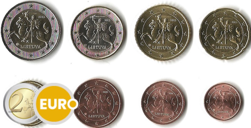 Serie de euro UNC Lituania 2015