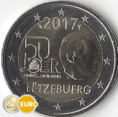 2 euros Luxemburgo 2017 - Servicio Militar Voluntario UNC
