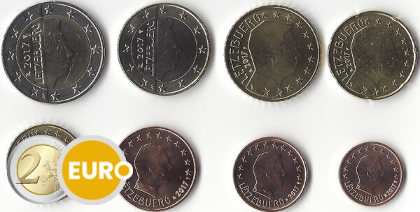 Euro set UNC Luxembourg 2017