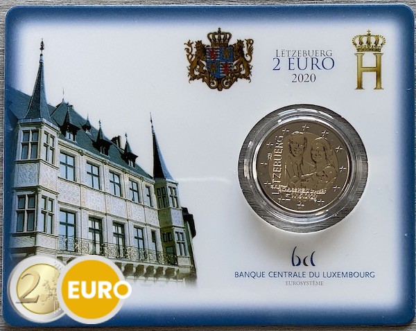 2 euros Luxemburgo 2020 - Carlos de Luxemburgo BU FDC Coincard