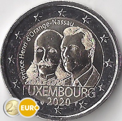 2 Euro Luxemburg 2020 - Heinrich von Oranien-Nassau UNZ