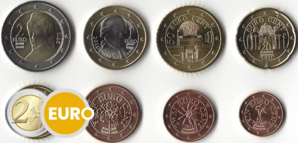 Serie de euro UNC Austria 2011