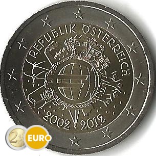 2 euros Austria 2012 - 10 años euro UNC