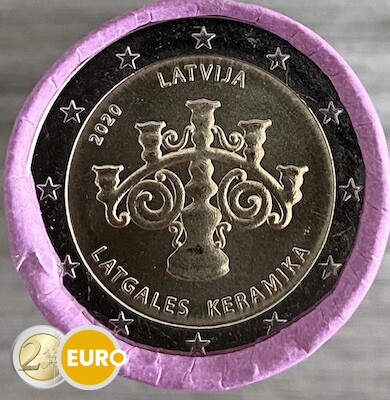 Roll 2 euro Latvia 2020 - Latvian ceramics