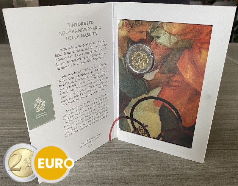 2 euros San Marino 2018 - Jacopo Tintoretto BU FDC