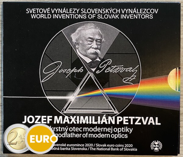 Serie de euro BU FDC Eslovaquia 2020 - Jozef Maximilian Petzval