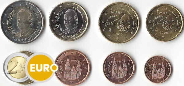 Série euro UNC Espagne 2000