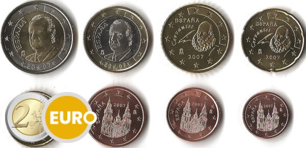 Serie de euro UNC España 2007