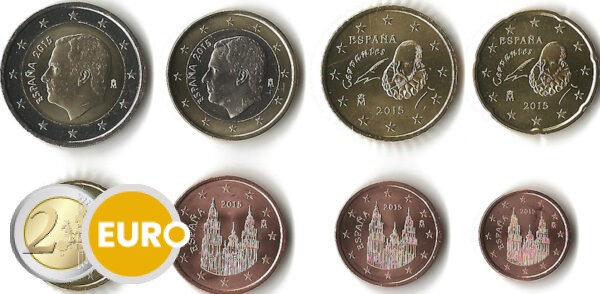 Euro set UNC Spain 2015