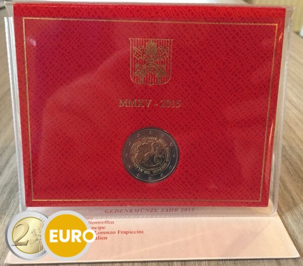 2 euros Vaticano 2015 - Encuentro Mundial de las Familias BU FDC