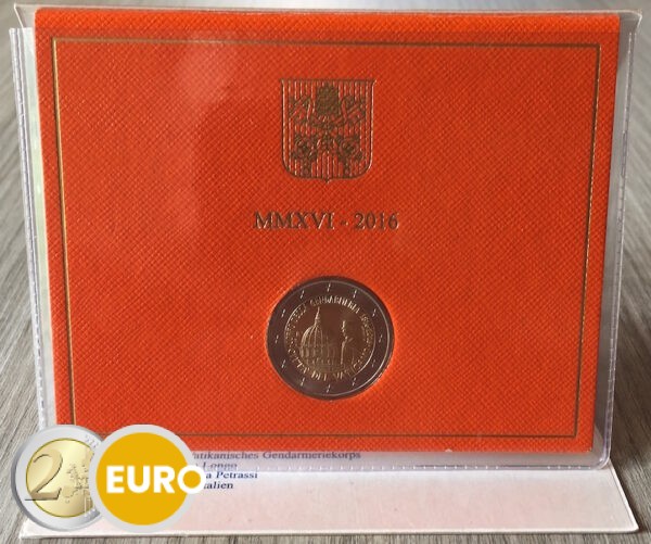 2 euros Vatican 2016 - Gendarmerie BU FDC