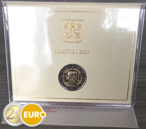 2 euros Vaticano 2017 - San Pedro y San Pablo BU FDC