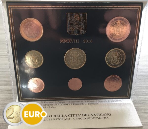 Euro set BU FDC Vaticaan 2018