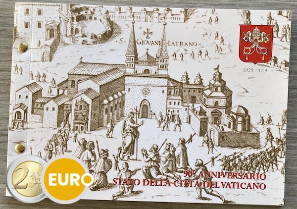 2 euros Vaticano 2019 - 90 años Ciudad del Vaticano BU FDC Numisbrief