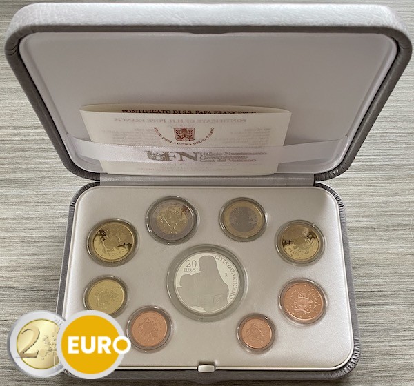 Serie de euro BE Proof Vaticano 2020 + 20 euros plata