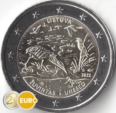 2 euro Lithuania 2021 - Biosphere Reserve Zuvintas UNC