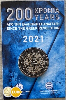2 Euro Griechenland 2021 - Griechische Revolution Stgl.