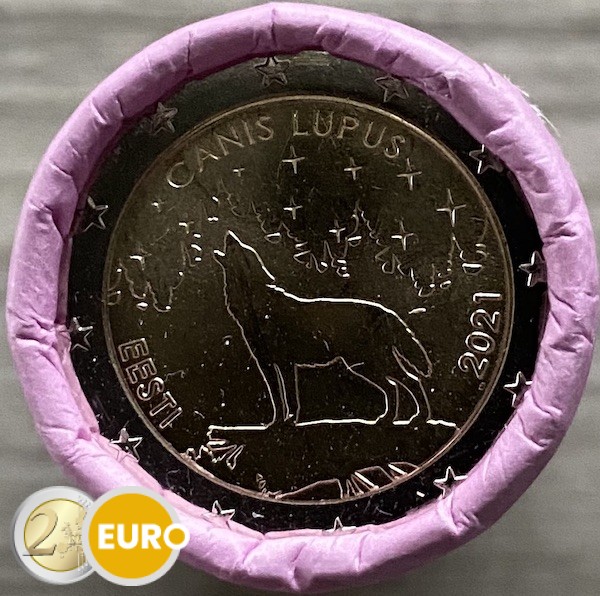 Rollo 2 euros Estonia 2021 - Lobo