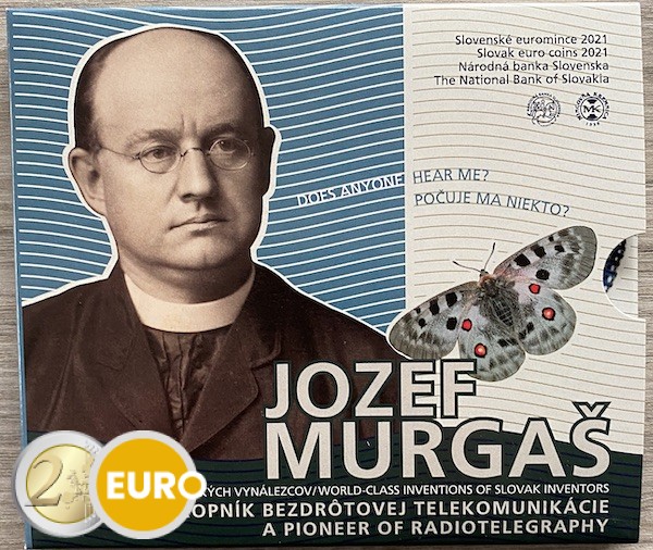 Serie de euro BU FDC Eslovaquia 2021 - Jozef Murgaš