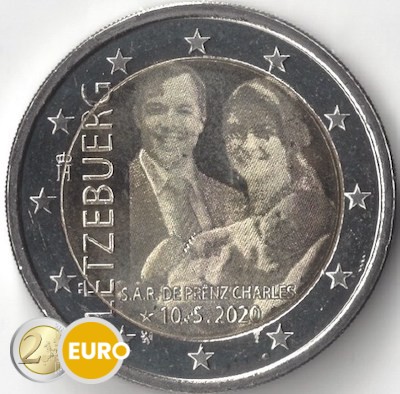2 Euro Luxemburg 2020 - Geburt Charles von Luxemburg UNZ Foto