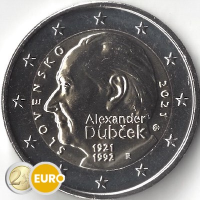 2 euros Eslovaquia 2021 - Alexander Dubcek UNC