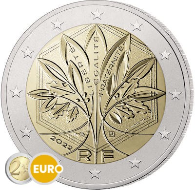 2 euros Francia 2022 - Árbol estilizado UNC