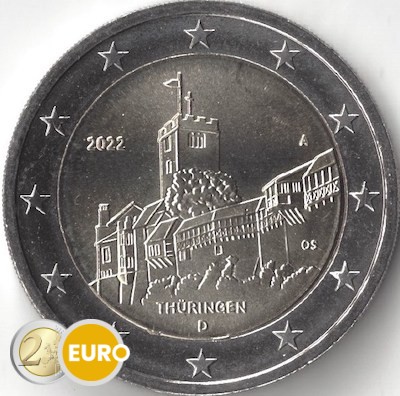 2 euros Alemania 2022 - A Turingia UNC