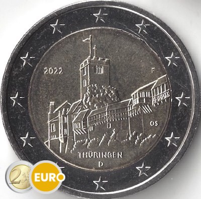 2 euro Duitsland 2022 - F Thuringen UNC